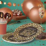 30th Birthday gepersonaliseerde luipaard Folie bal Papieren Bordje<br><div class="desc">Leopard Folie Balloon Script Modern Verjaardagsontwerp. Overeenkomende producten zijn te vinden in Leopard Folie Balloon Adult Birthday collectie.</div>