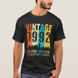 30th Birthday Gift 1992 Limited Edition 30 T-shirt