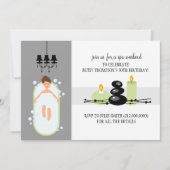 30th Birthday Girly Spa Weekend Getaway Invitation Kaart (Voorkant)