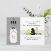 30th Birthday Girly Spa Weekend Getaway Invitation Kaart (Staand voorkant)