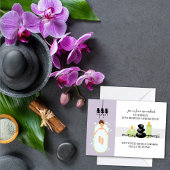 30th Birthday Girly Spa Weekend Getaway Invitation Kaart