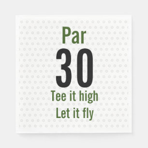 30th Birthday Golfer it high laat het vliegen Golf Servet