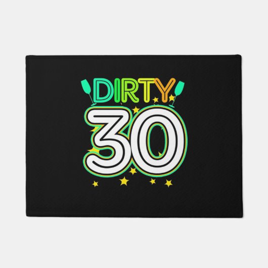 30th Birthday | Happy 30th Birthday Deurmat (Voorkant)