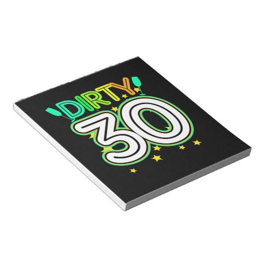 30th Birthday | Happy 30th Birthday Notitieblok (Schuin)