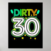30th Birthday | Happy 30th Birthday Poster (Voorkant)
