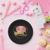 30th birthday hello 30 Personalized heart Papieren Bordje (Feest)