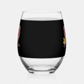 30th birthday hello 30 Stylish Personalized Wijnglas Zonder Voet (Links)