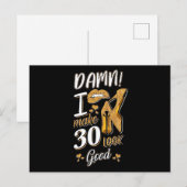 30th Birthday | I Make 30 Looks Good Briefkaart (Voorkant / Achterkant)