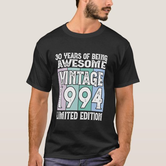 30th Birthday Limited Edition Geboren in 1994 Long T-shirt (Voorkant)