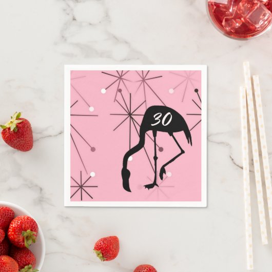 30th Birthday MidCentury Modern Atomic Starburst Servet (Insitu)