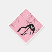 30th Birthday MidCentury Modern Atomic Starburst Servet (Hoek)