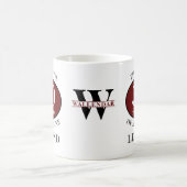 30th Birthday Monogram Legend Toevoegen Jouw naam  Koffiemok (Center)