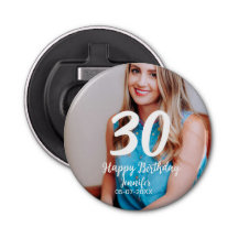 30th Birthday Naam toevoegen Datum Jaar Wit Foto