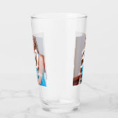 30th Birthday Naam toevoegen Datum Jaar Wit Foto Glas (Rechts)