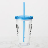 30th Birthday Naam toevoegen Datum Jaar Zwarte sja Acryl Drinkbeker (Rechts)