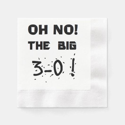 "30th Birthday" Napkins Servet (Voorkant)