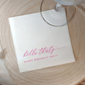 30th Birthday Party Hello 30 Modern Pink Servet