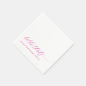 30th Birthday Party Hello 30 Modern Pink Servet (Hoek)