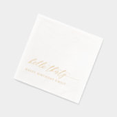 30th Birthday Party Modern Elegant Hello Thirty Folie Servetten (Links)