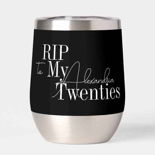 30th Birthday Party RIP 20s Black and White (Achterkant)