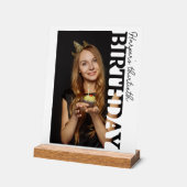 30th Birthday Photo college Party Acryl Bord (Hoek)