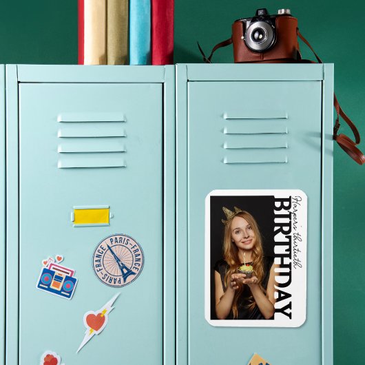 30th Birthday Photo college Party Magneet