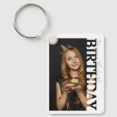 30th Birthday Photo college Party  Sleutelhanger (Voorkant)