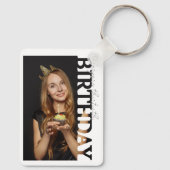 30th Birthday Photo college Party  Sleutelhanger (Achterkant)