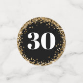 30th birthday Photos Gold Confetti (Kleine voorkant)