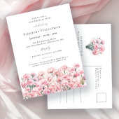 30th Birthday Pink Carnation January Birth Flower Uitnodiging Briefkaart