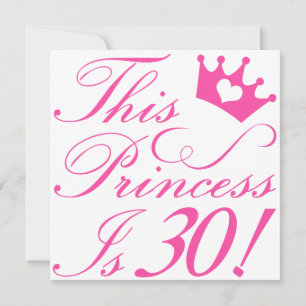 30th Birthday Princess Kaart