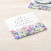 30th Birthday September Birth Flower Custom Kartonnen Onderzetters (Gebogen)