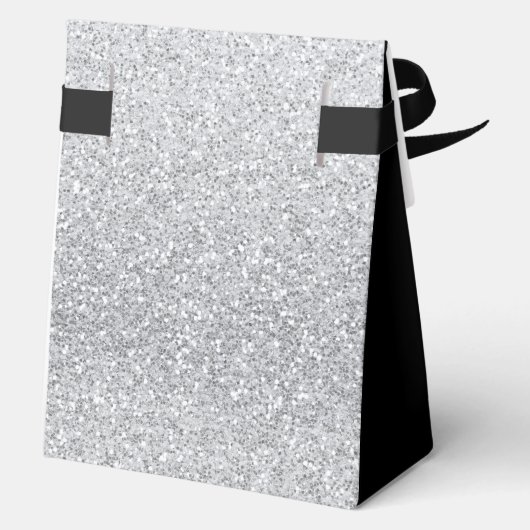 30th Birthday Silver Glitter Thank You Bedankdoosjes (Achterkant)