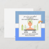 30th Birthday Spa Weekend Getaway Invitation Kaart (Voorkant / Achterkant)