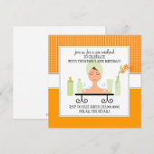 30th Birthday Spa Weekend Getaway Invitation Kaart (Voorkant / Achterkant)
