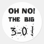 "30th Birthday" Stickers (Voorkant)