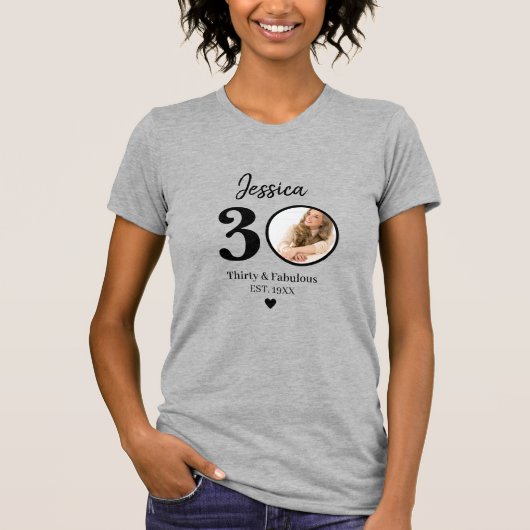 30th birthday womens tshirts thirty milestone (Voorkant)