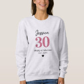 30th birthday womens tshirts thirty milestone Pink (Voorkant)