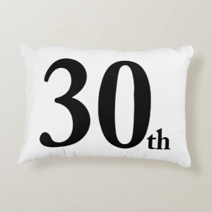 30th Dit getal is voor verjaardagen of iets anders Decoratief Kussen