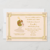 30th of any,Birthday Party woman,Gatsby,goudroze Kaart (Voorkant)