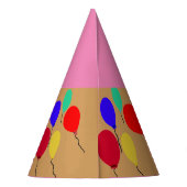 30th Over the Hill Pink Cupcake Balloons Petten Feesthoedjes (Achterkant)