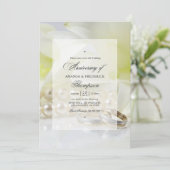 30th Pearl Bruiloft Jubileum Fotouitnodiging Kaart (Staand voorkant)