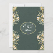 30th Pearl Wedding Jubileum Rich Floral Kaart (Achterkant)