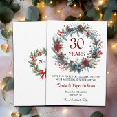30th Pearl Wedding Jubileum Winter Save The Date