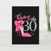 **30th** U ZULT EEN FABULOUS BIRTHDAY HEBBEN Kaart (Voorkant)