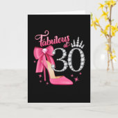 **30th** U ZULT EEN FABULOUS BIRTHDAY HEBBEN Kaart (Gele Bloem)