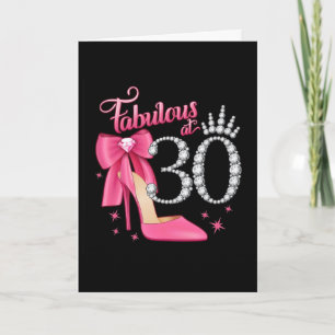 **30th** U ZULT EEN FABULOUS BIRTHDAY HEBBEN Kaart