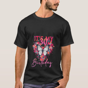 30th Verjaardag Vrouw 30 jaar Vlinders Design Ta T-shirt