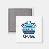 30th Wedding Anniversary Cruise 30 Years Couples V Magneet (Voorkant / Achterkant)