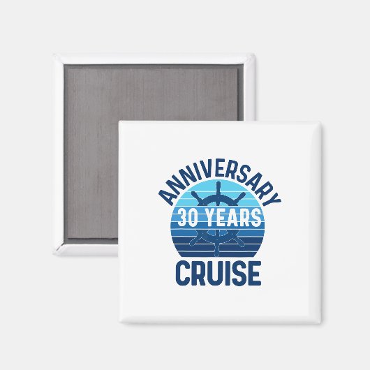30th Wedding Anniversary Cruise 30 Years Couples V Magneet (Voorkant / Achterkant)